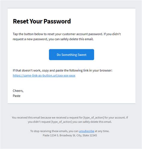 Request for Password Reset: .